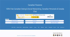 Desktop Screenshot of canadianpassions.com